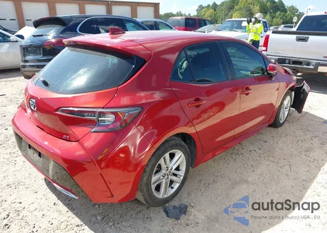 2019 Toyota Corolla Se z USA, uszkodzony, nr VIN JTNK4RBE4K3026575